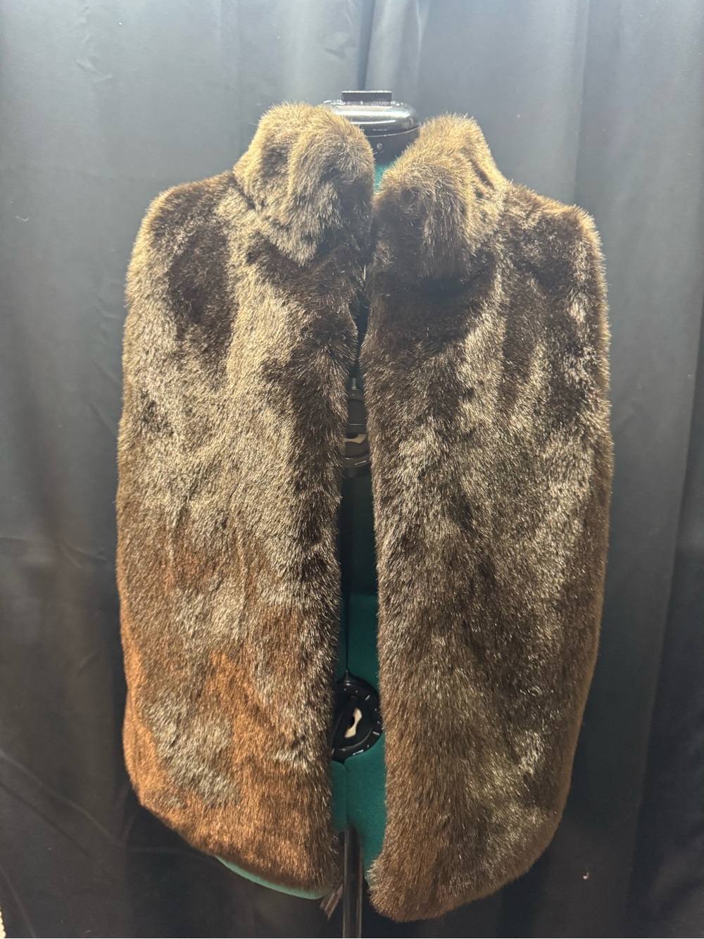 Worthington Brown Faux Fur Capelet